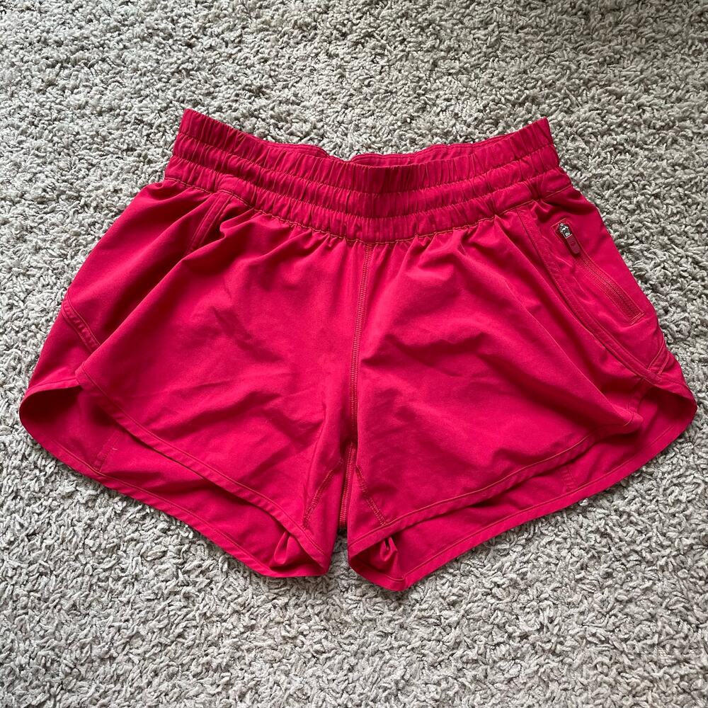 Lululemon Tracker Short V *4" in Red Lined size 8 - Picture 5 of 14